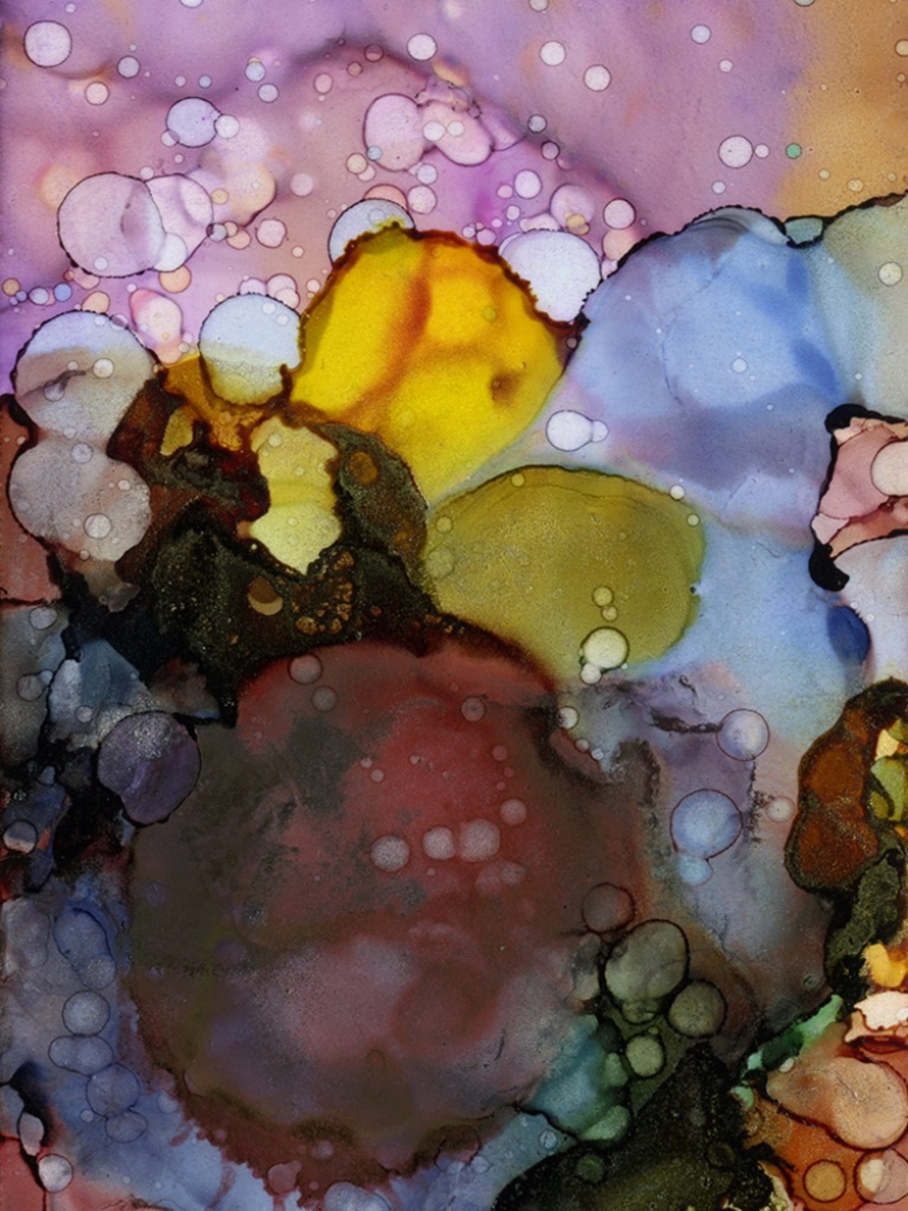 Original Abstract Alcohol Ink art Painting - Color Utopia 16